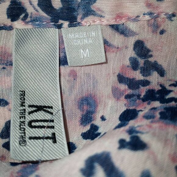 KUT FROM THE KLOTH LAVENDER FLORAL JASMINE BLOUSE SZ.M EUC. - Picture 6 of 8